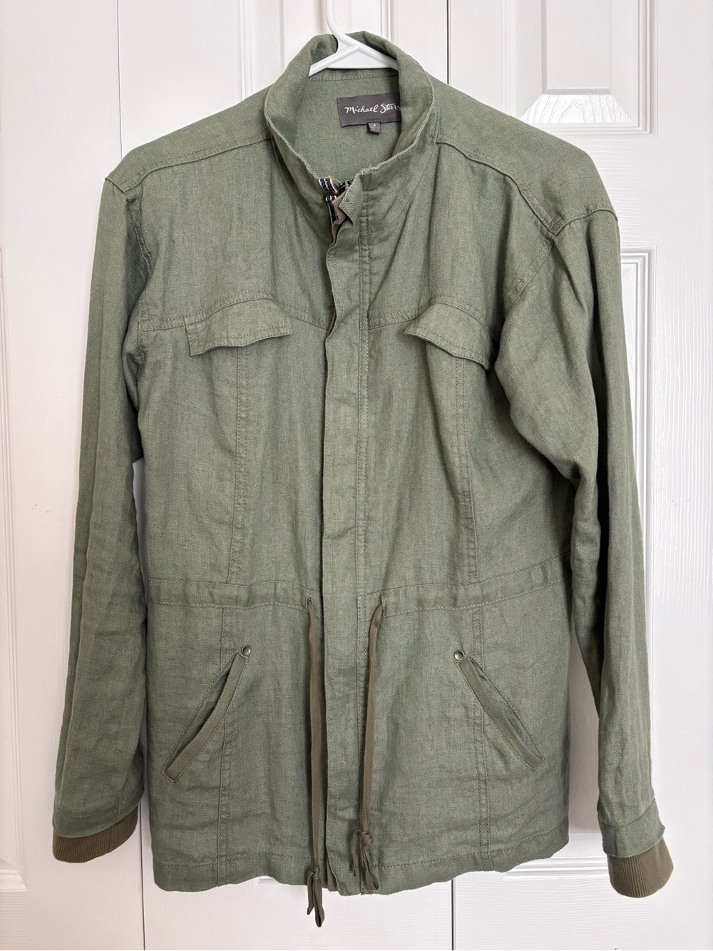 Michael Stars Women’s Olive Green Linen Jacket